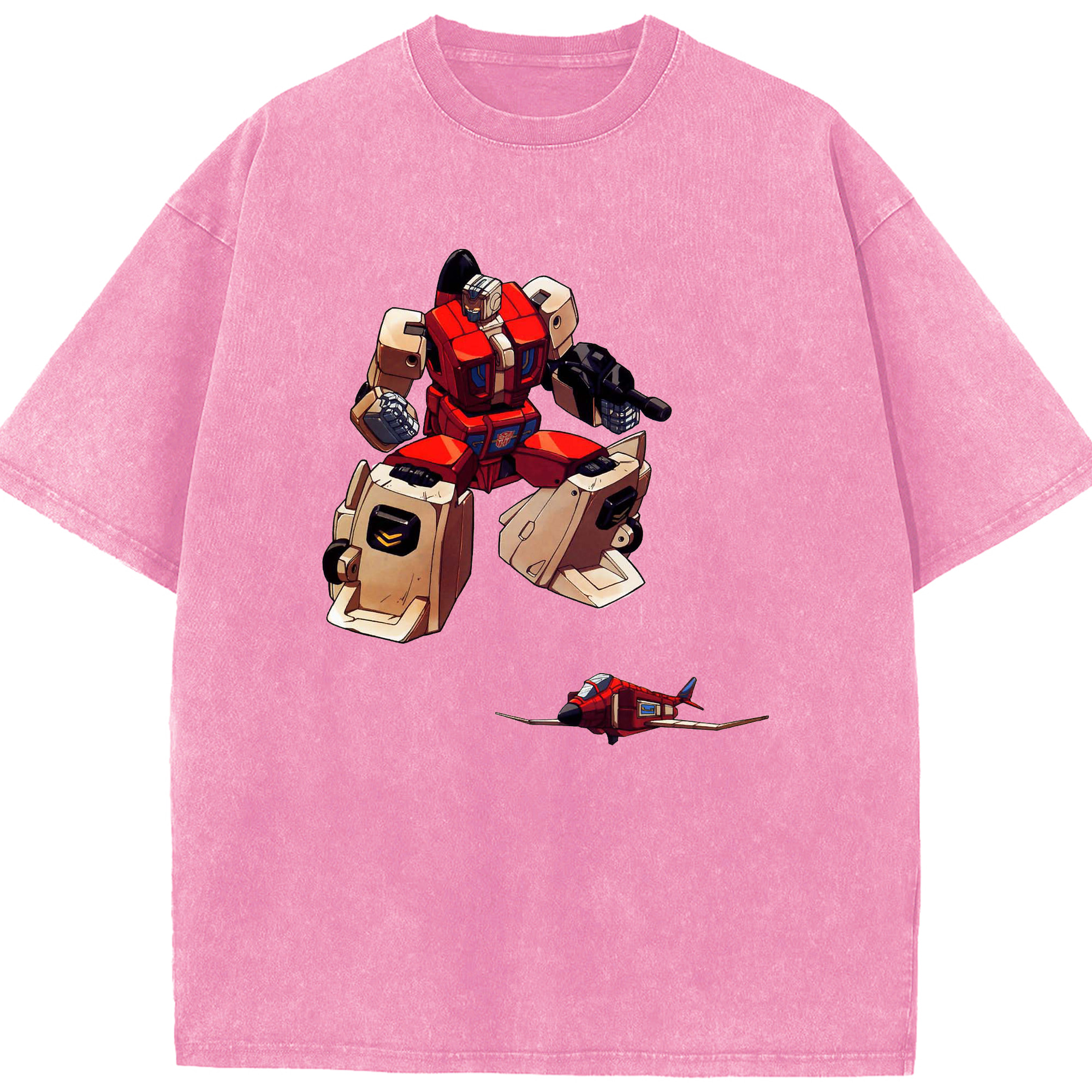 （画像用）  綿100% ヴィンテージ風 半袖Tシャツ（フロントプリント）